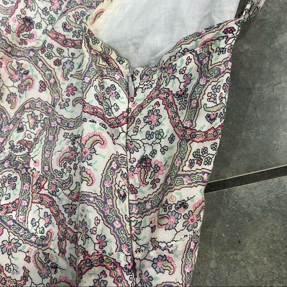 Oui Collection Womens Floral Multi Tiered Maxi Dress Sz 40 Boho Coastal Beachy - Picture 5 of 10